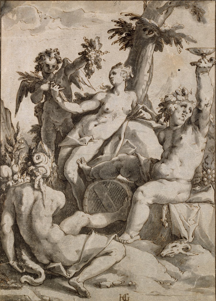 Ceres, Wenus i Bachus, XVI-XVII w. autorstwa Unbekannt
