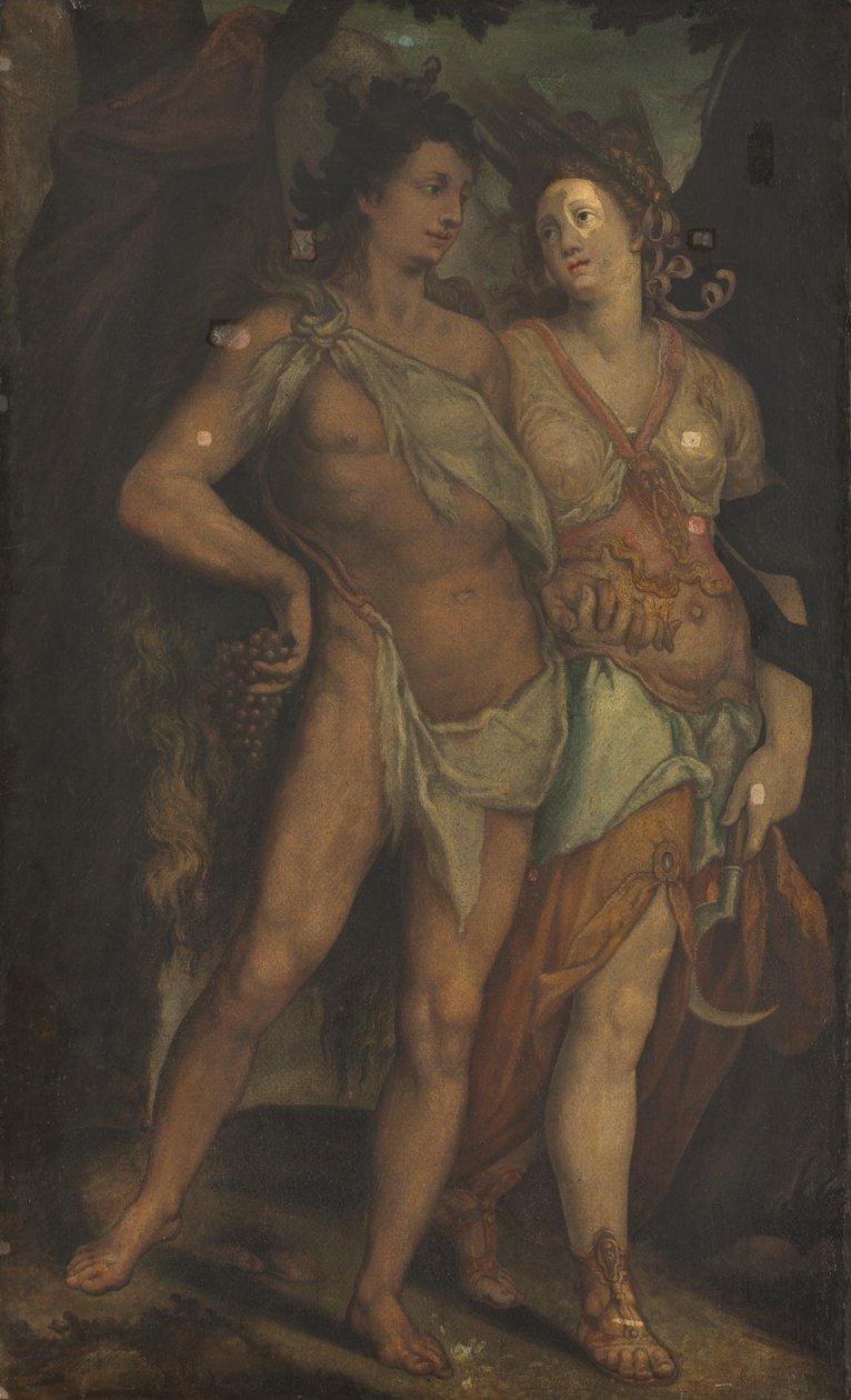 Ceres i Bachus, 1600s. autorstwa Unbekannt