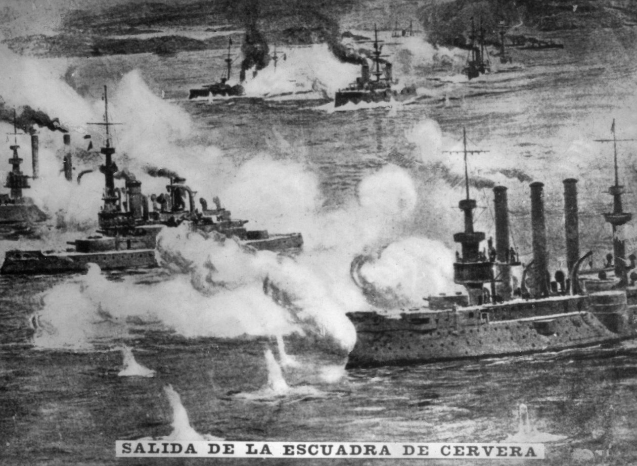 Eskadra Cerveras, 1898, 1920 autorstwa Unbekannt