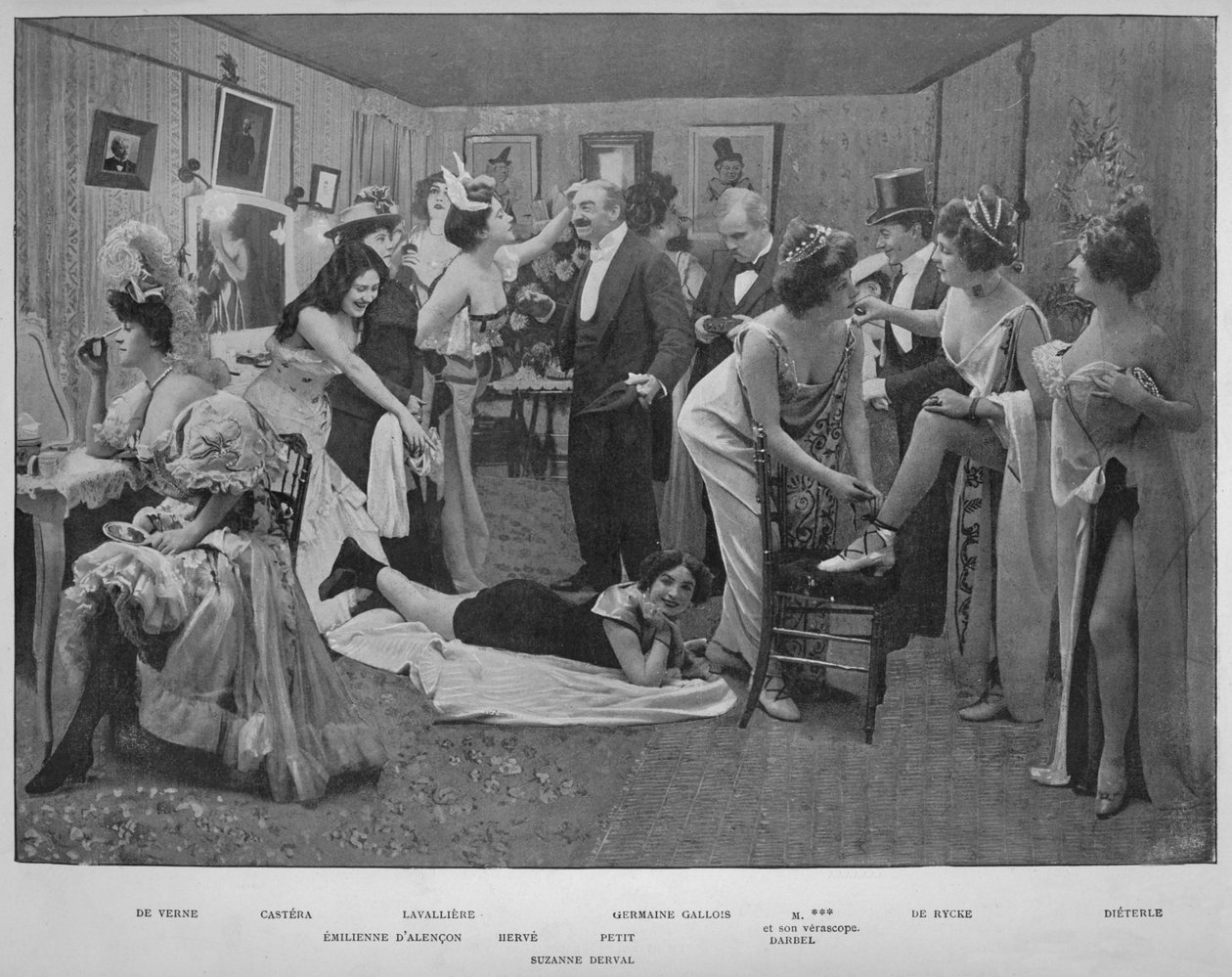 Te panie dobrze się bawią, 1900 autorstwa Unbekannt
