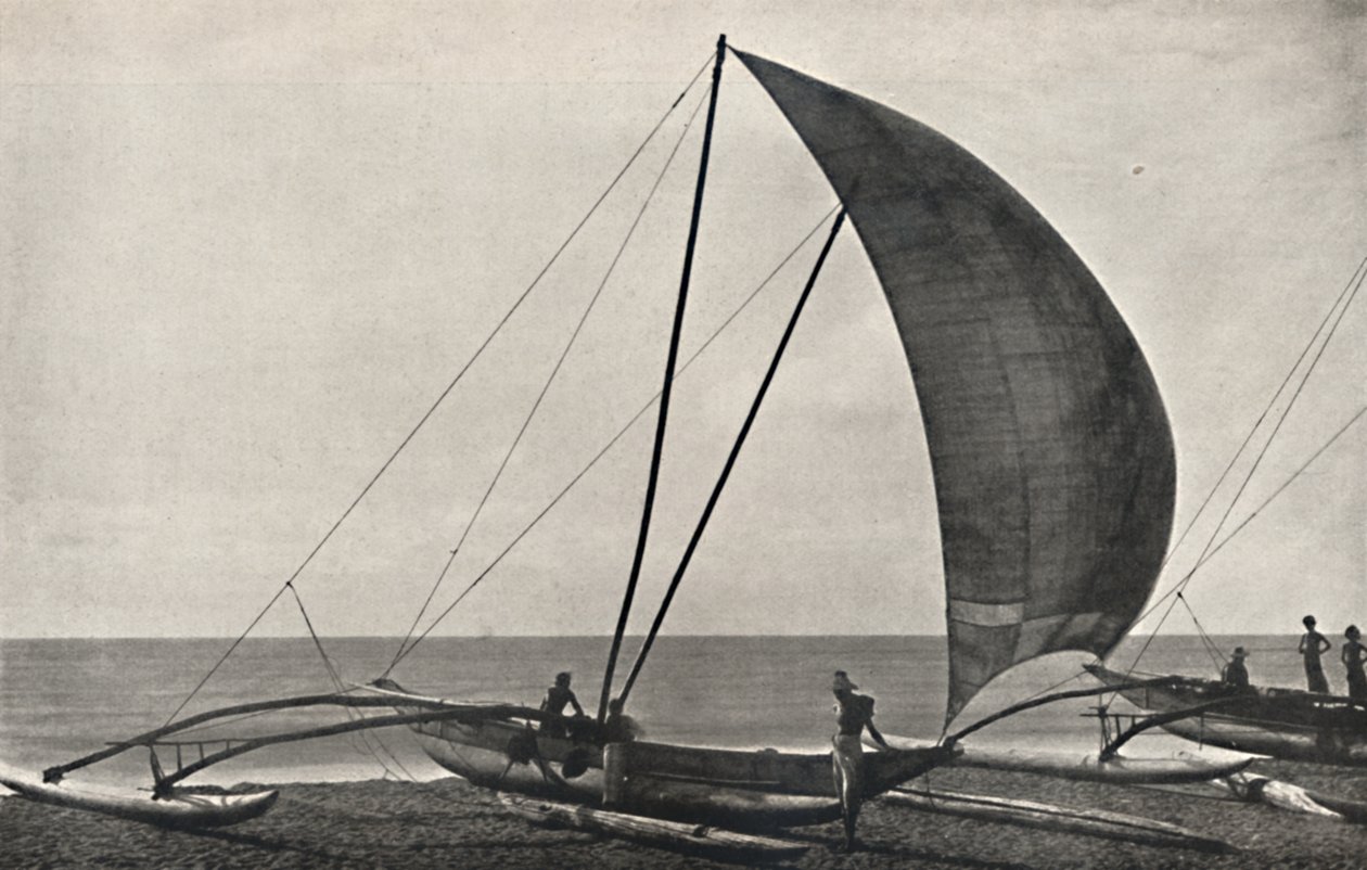 Morska łódź rybacka z podporą cejlońską, 1926 autorstwa Unbekannt