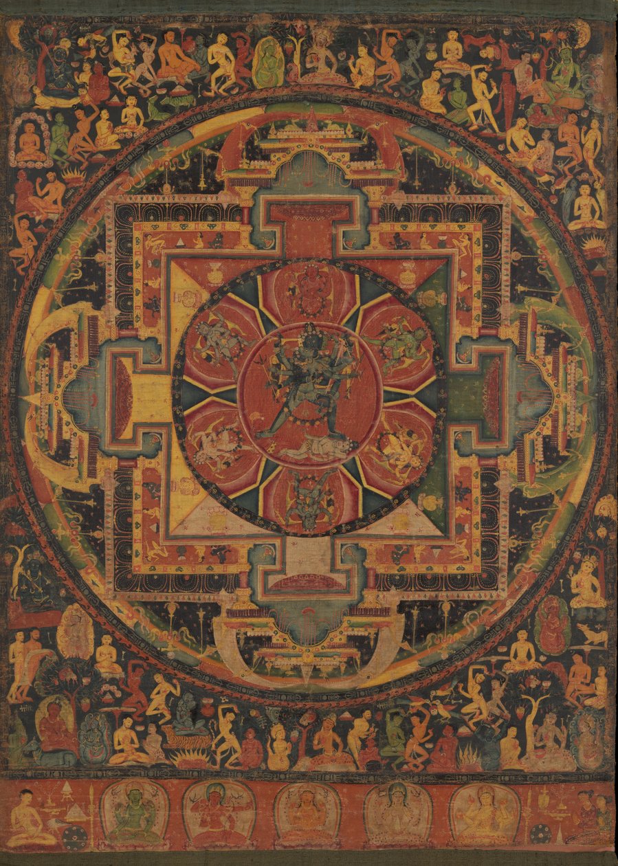 Czakrasamwara Mandal, K. 1100. autorstwa Unbekannt