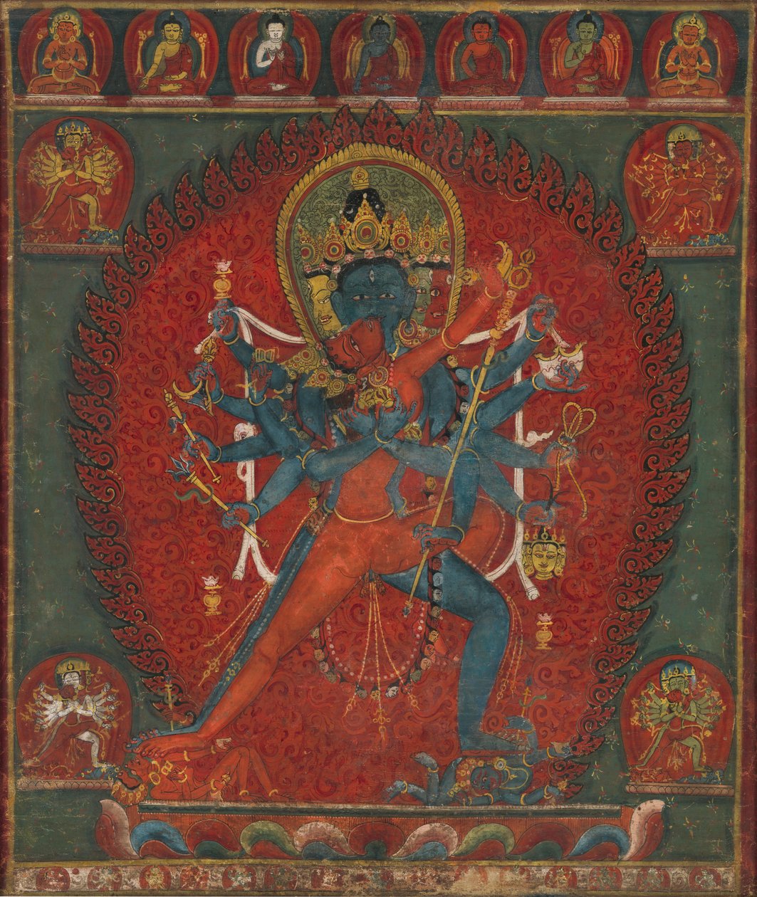 Czakrasamwara i Wadżrawarahi, 1575-1600. autorstwa Unbekannt