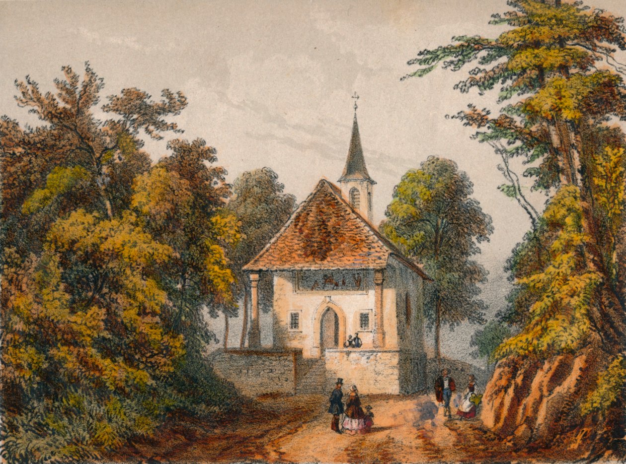 Chapelle de Guillaume-Tell, Küssnacht, połowa XIX wieku. autorstwa Unbekannt