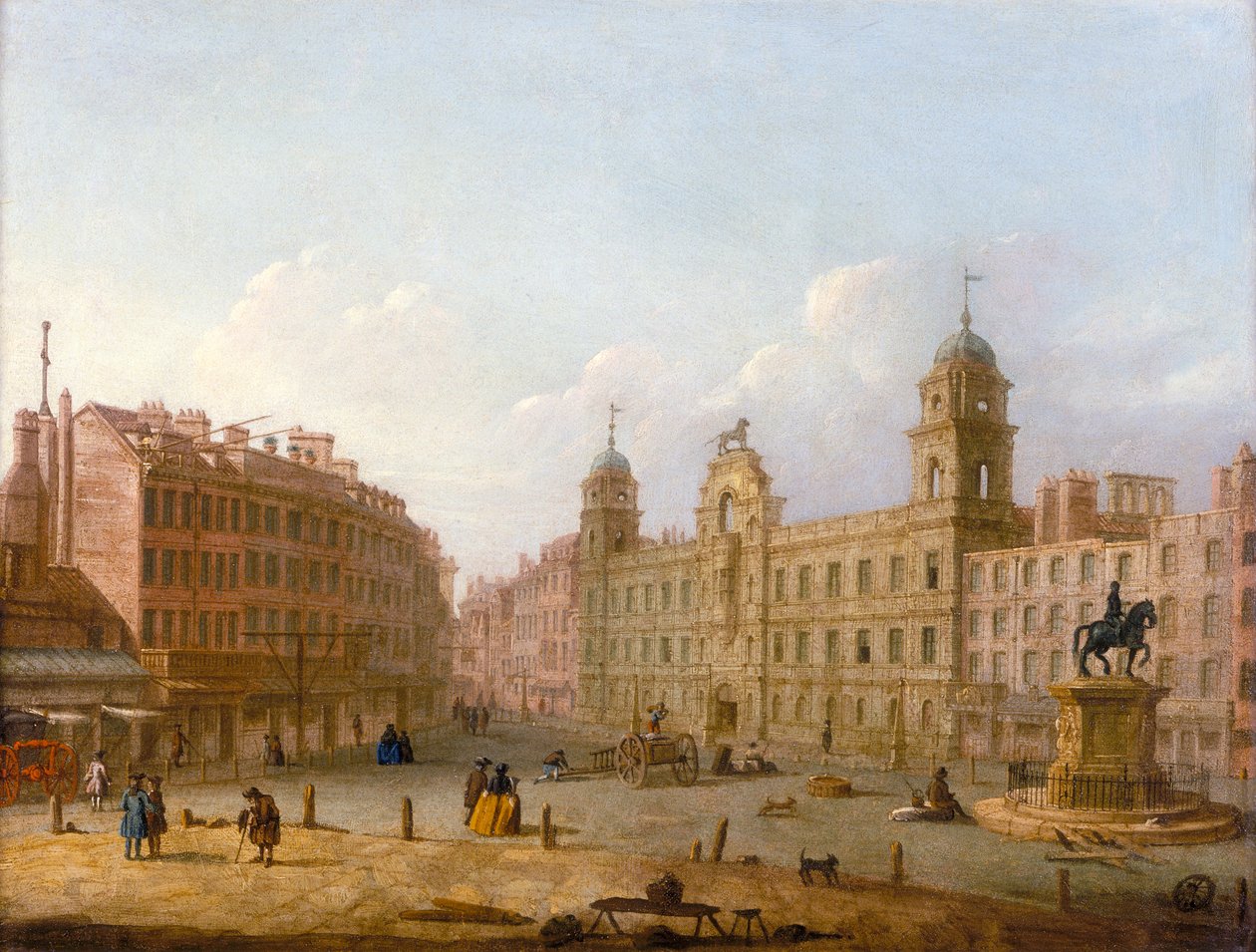„Charing Cross i Northumberland House”, koniec XVIII wieku autorstwa Unbekannt