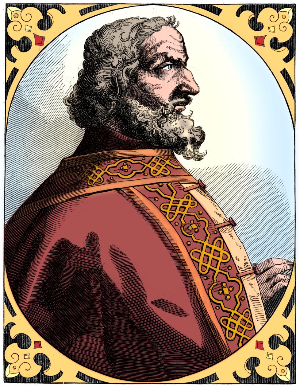 Karol Wielki 712-814, cesarz rzymski i król Franków, XVI wiek 1849 autorstwa Unbekannt