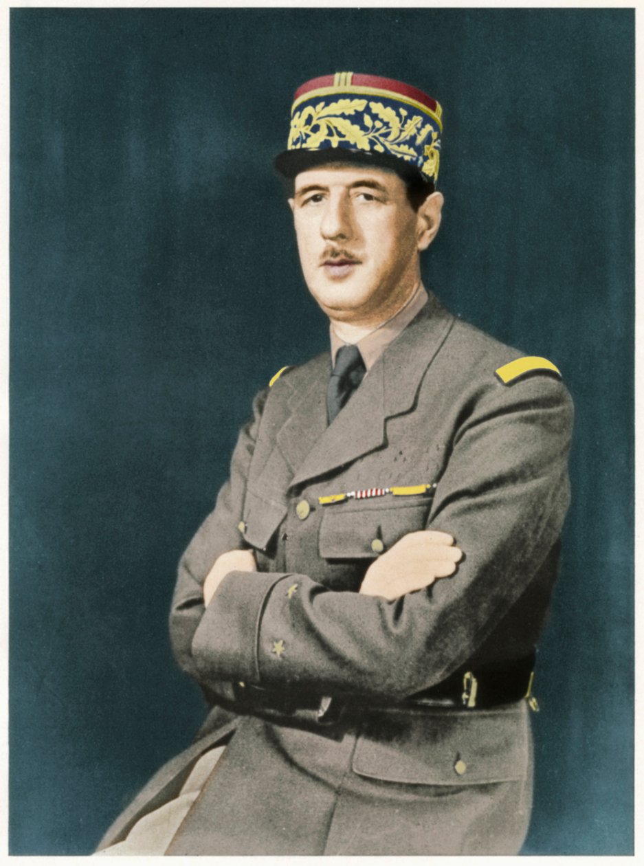Charles Andre Joseph Marie De Gaulle, 1940 autorstwa Unbekannt