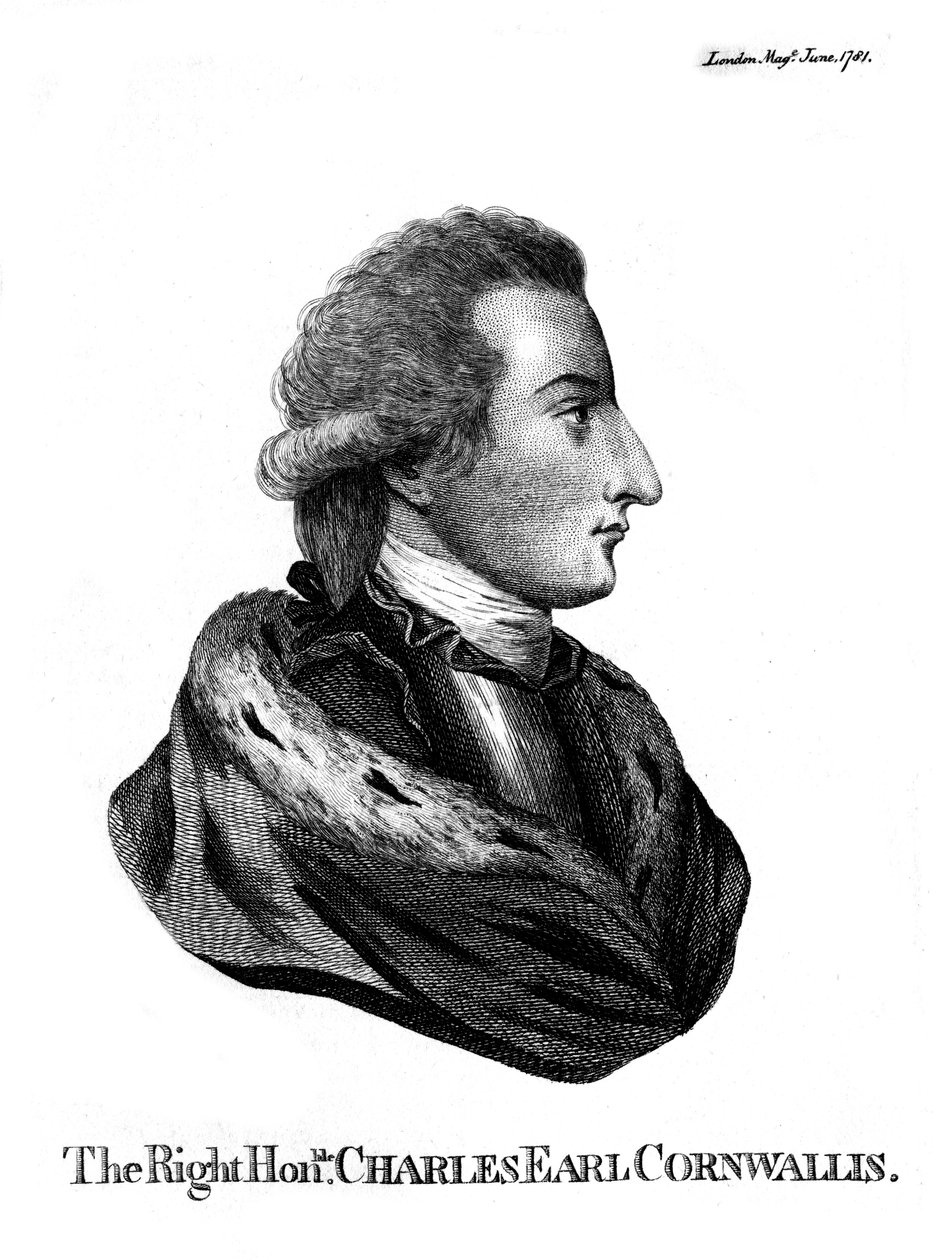 Charles Cornwallis 1738-1805, 1. markiz Cornwallis, 1781 autorstwa Unbekannt