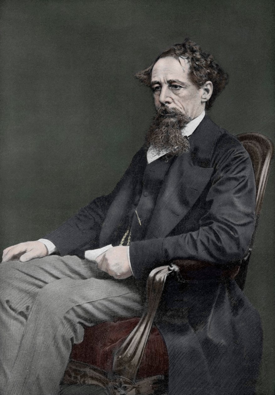 Charles Dickens, XIX-wieczny angielski autor, 1910 autorstwa Unbekannt