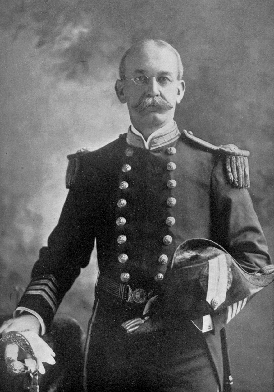 Charles Dwight Sigsbee, amerykański oficer marynarki, 1898 autorstwa Unbekannt