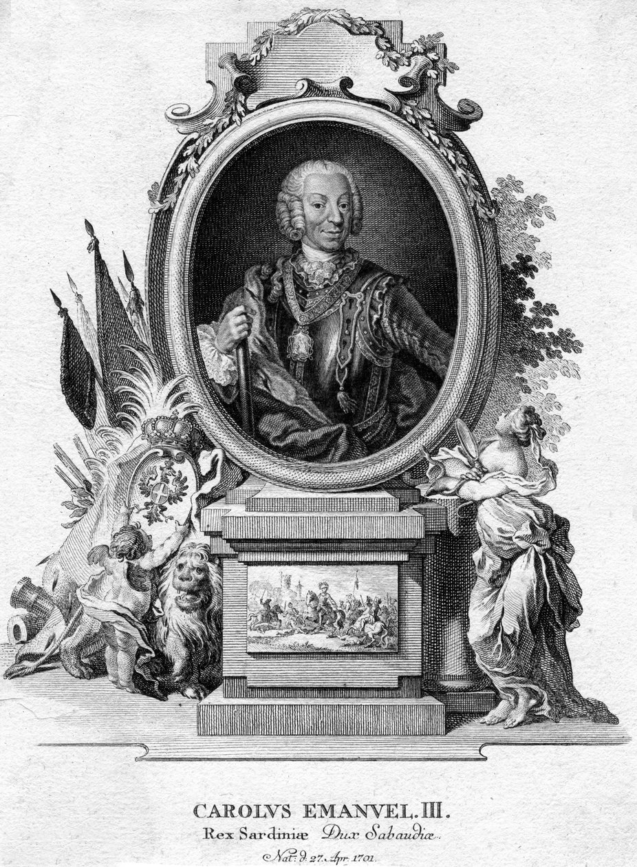 Karol Emanuel III Sardynii, książę Sabaudii i król Sardynii, 1701-1773 autorstwa Unbekannt