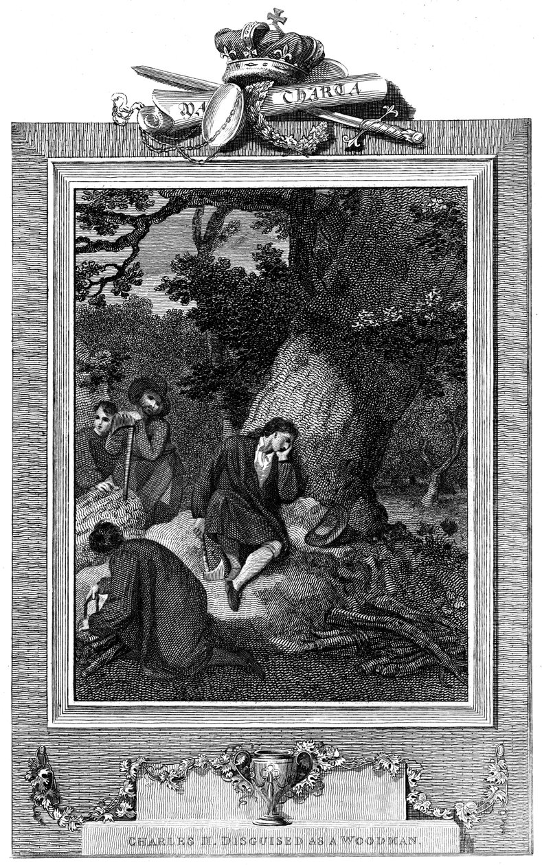Karol II, król Wielkiej Brytanii i Irlandii 1660-1685, c1824 autorstwa Unbekannt