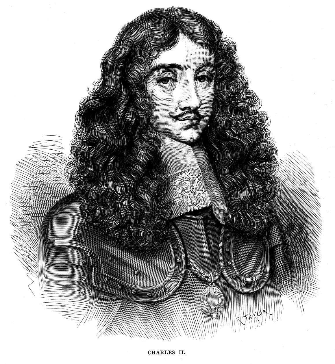 Karol II, król Wielkiej Brytanii i Irlandii 1660-1685, ok.1880 autorstwa Unbekannt
