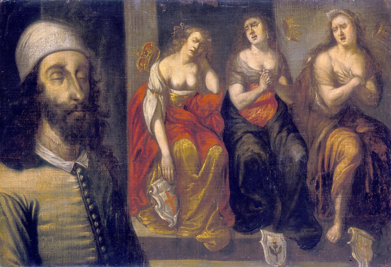„Karol I po egzekucji z przyszytą głową”, 1660s autorstwa Unbekannt