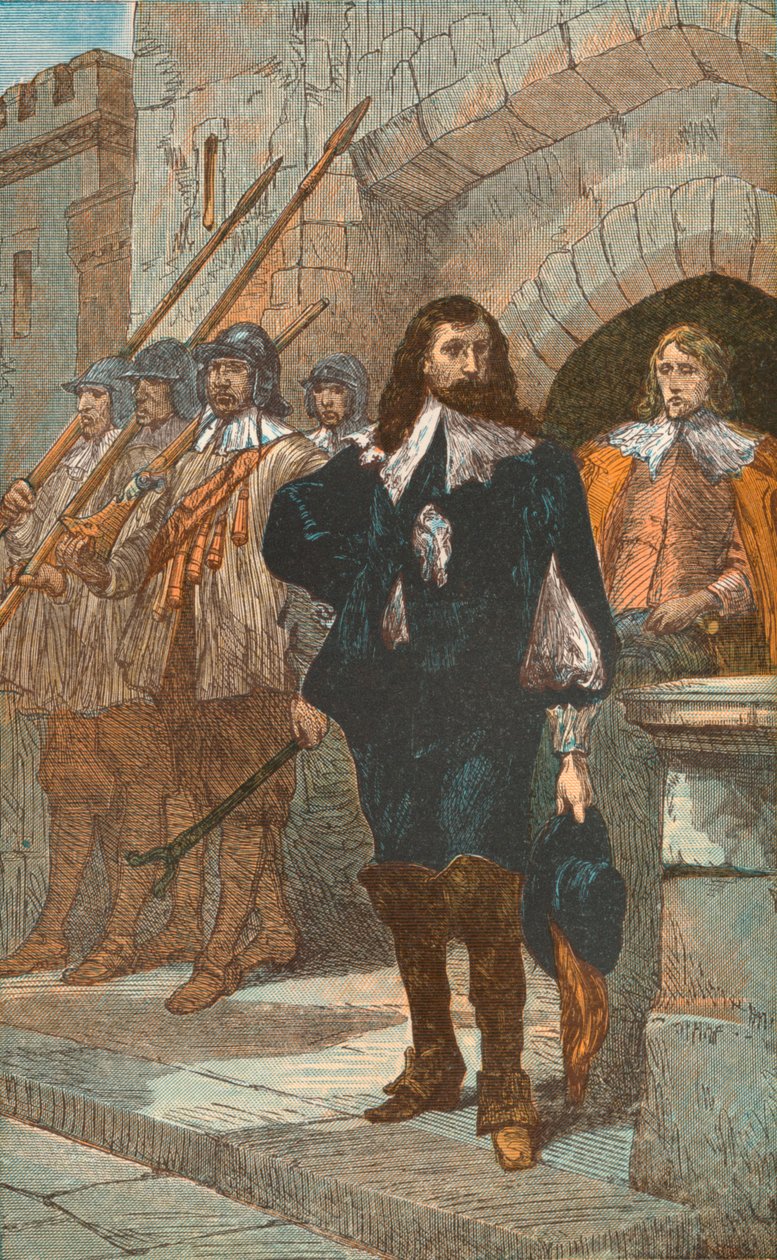 Karol I, w drodze na szafot, 1649, c1910 autorstwa Unbekannt