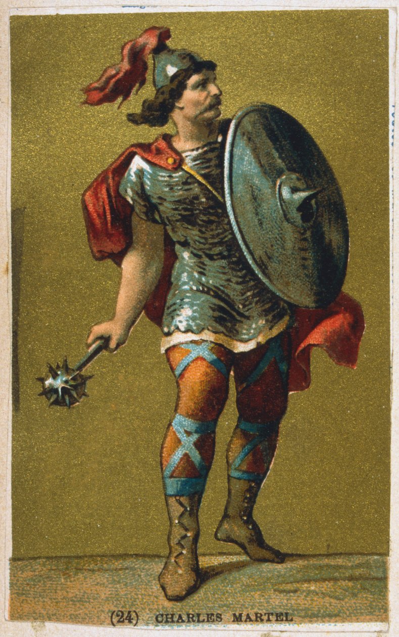 Karol Martel, VII wiek Król Franków, XIX wiek autorstwa Unbekannt