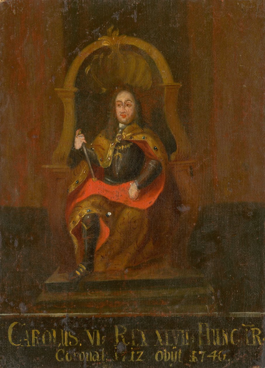 Karol VI 1685-1740, król Węgier i Chorwacji, I poł. XVIII w. autorstwa Unbekannt