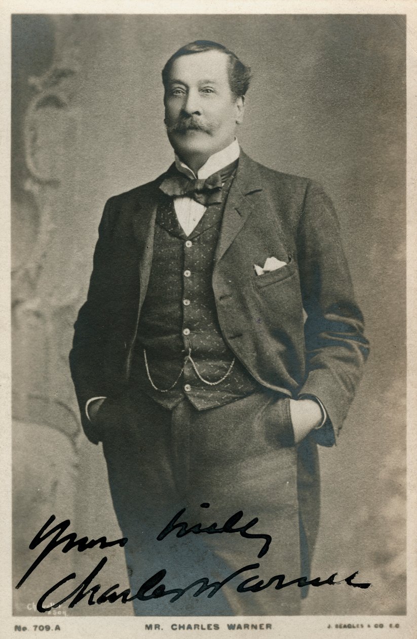 Charles Warner, angielski aktor, c1890-c1909 autorstwa Unbekannt