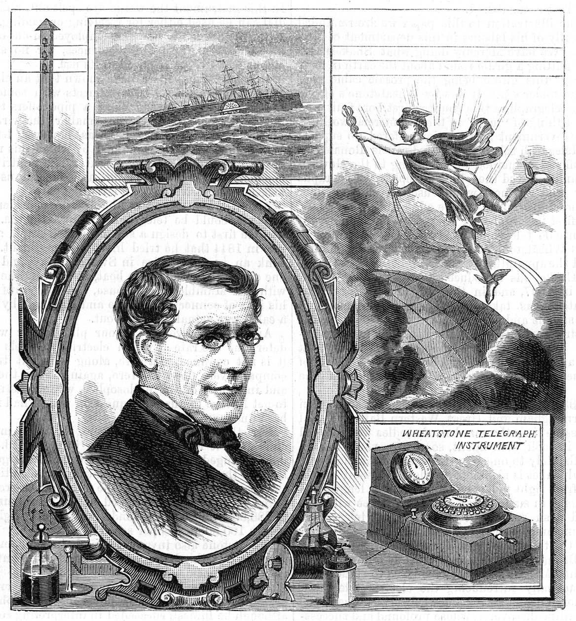 Charles Wheatstone 1802-1875, brytyjski fizyk, 1882 autorstwa Unbekannt