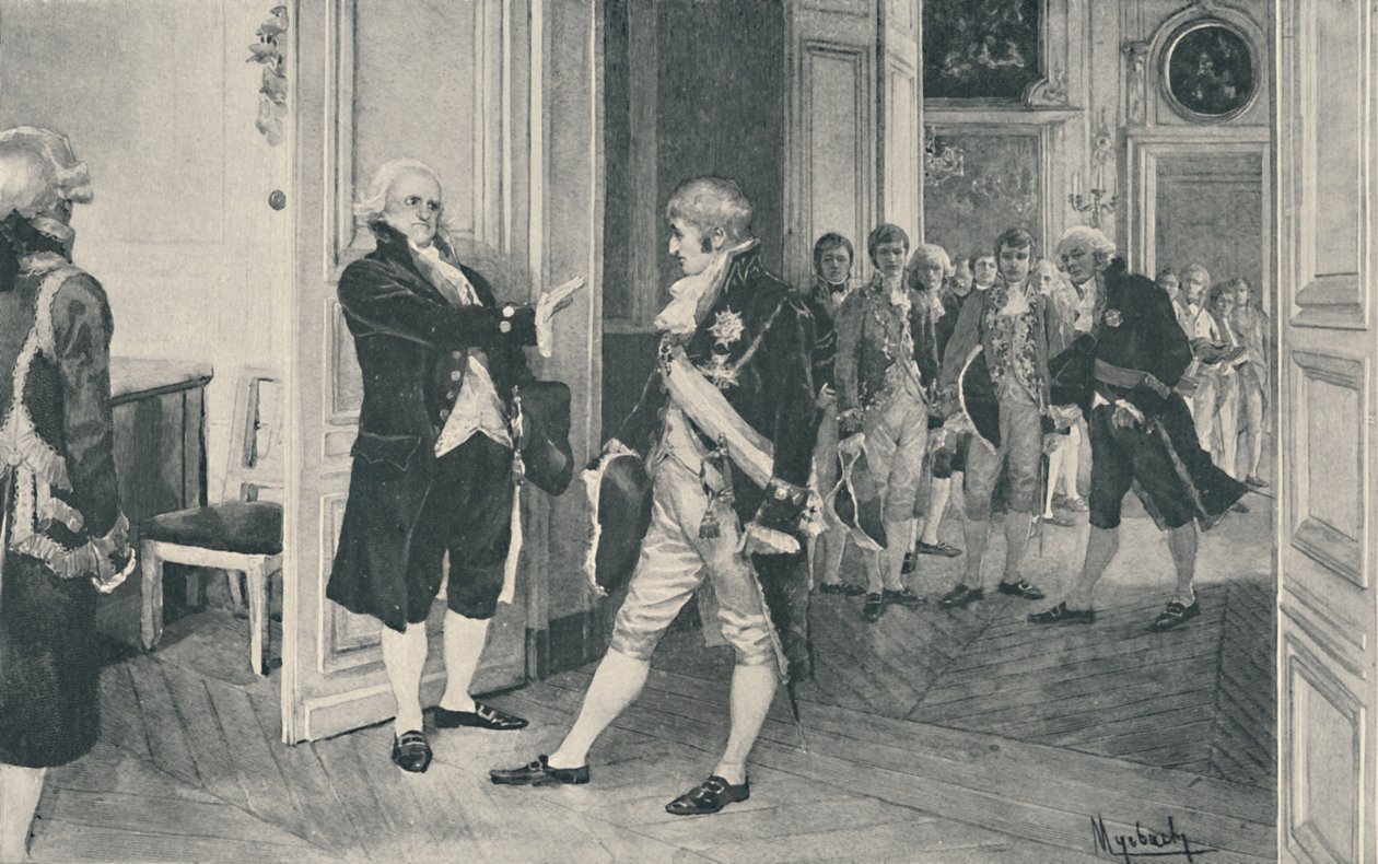 Karol i Ferdynand w Bayonne, 1808, 1896 autorstwa Unbekannt