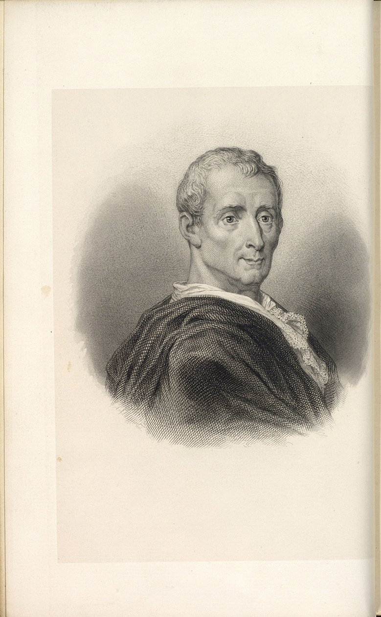 Charles de Secondat, baron Monteskiusza 1689-1755 autorstwa Unbekannt