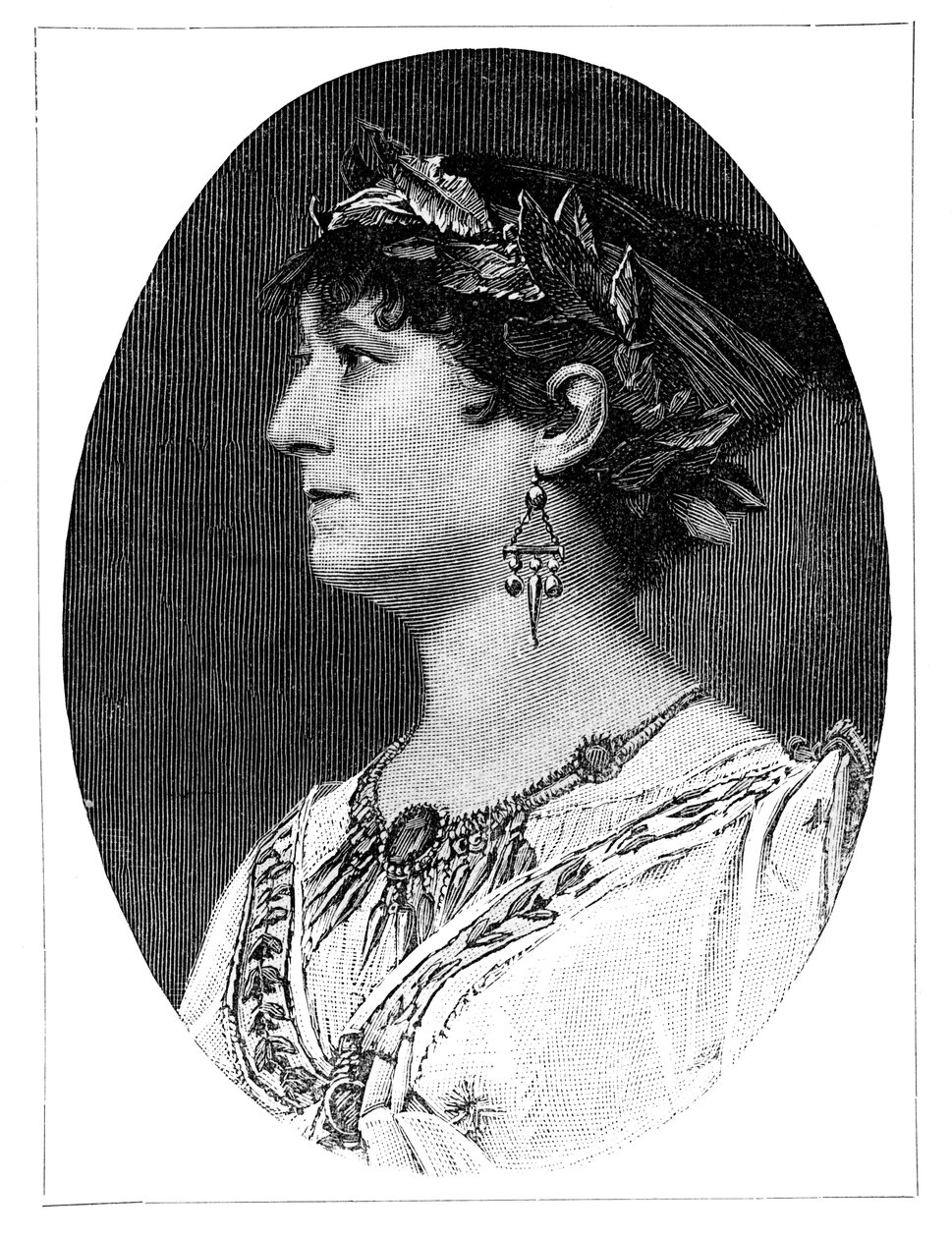 Charlotte Wolter, XIX-wieczna austriacka aktorka, 1900 autorstwa Unbekannt