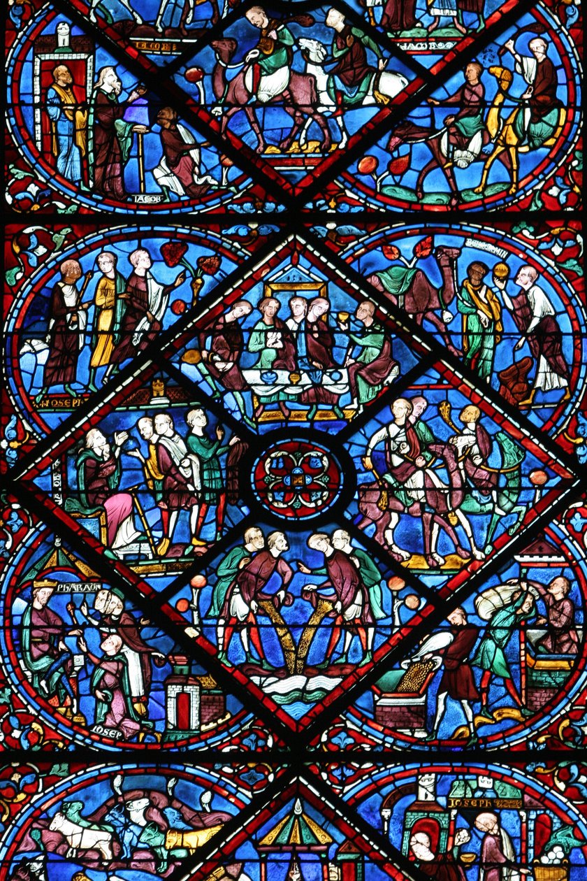 Katedra w Chartres: witraż Chartres Francja autorstwa Unbekannt