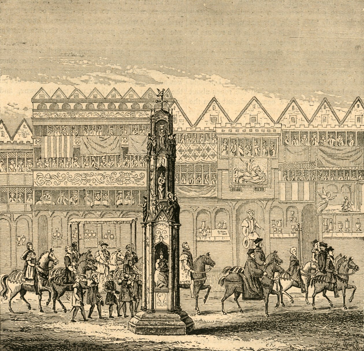 Krzyż Cheapside, jaki pojawił się w latach 1547, 1897. autorstwa Unbekannt