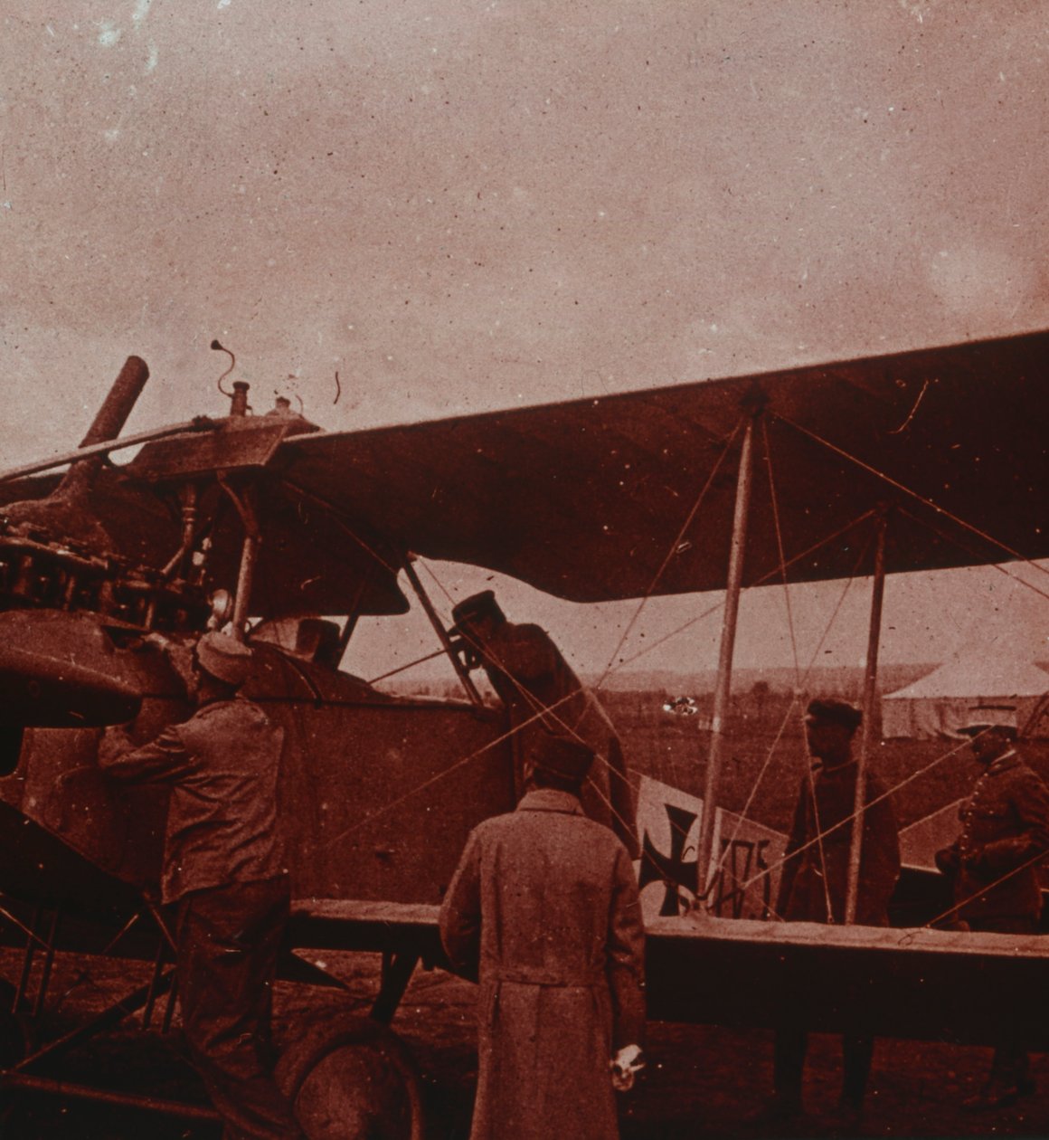 Sprawdzenie samolotu z pilotem, 1916 autorstwa Unbekannt