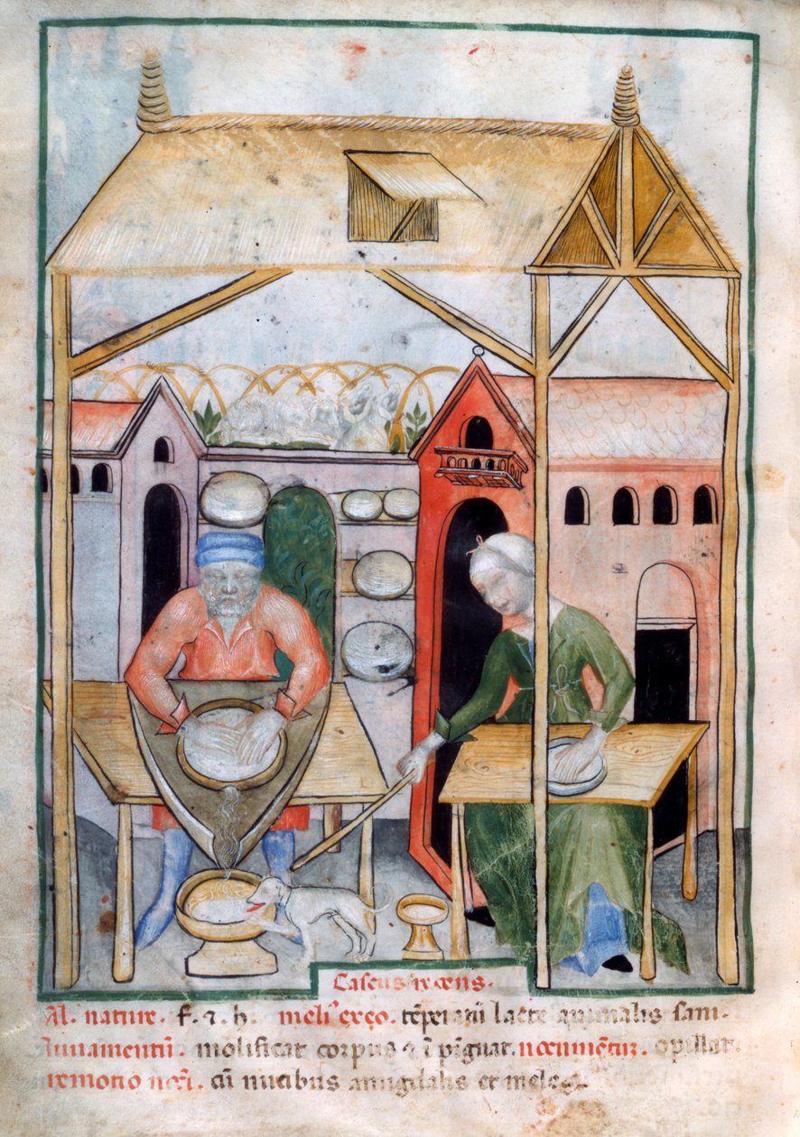 Produkcja sera, 1390-1400 autorstwa Unbekannt