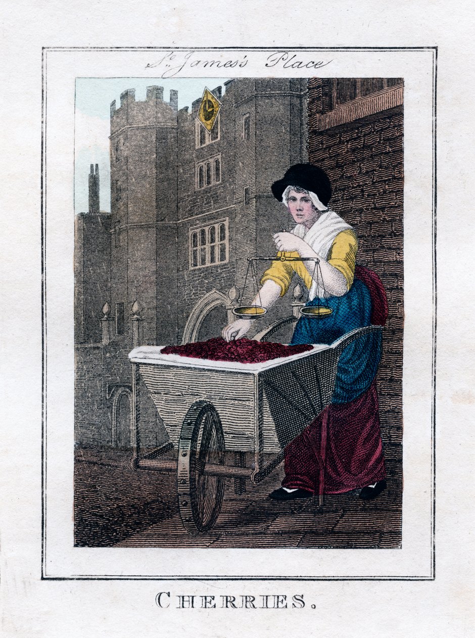 Wiśnie, Pałac św. Jakuba, Londyn, 1805 autorstwa Unbekannt