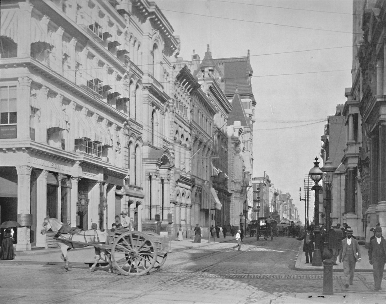 Ulica Kasztanowa, Filadelfia, XIX w. autorstwa Unbekannt