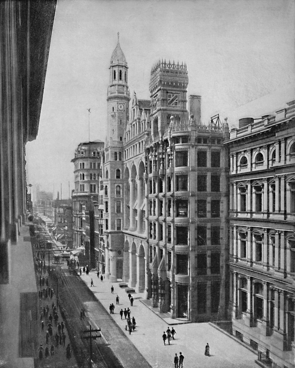 Ulica Kasztanowa, Filadelfia, ok. 1897 r. autorstwa Unbekannt