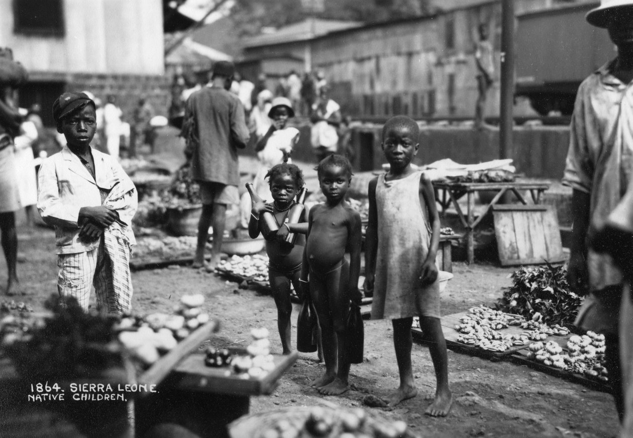 Dzieci, Sierra Leone, XX wiek autorstwa Unbekannt