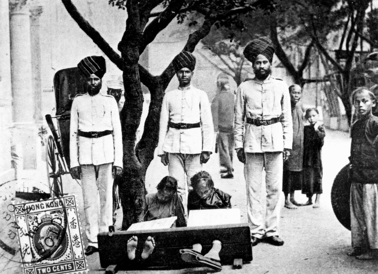 Dzieci w dybach, Hongkong, 1908 autorstwa Unbekannt