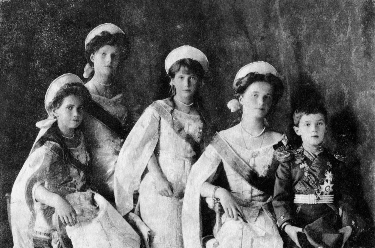 Dzieci cara Mikołaja II z Rosji, ok. 1910. autorstwa Unbekannt