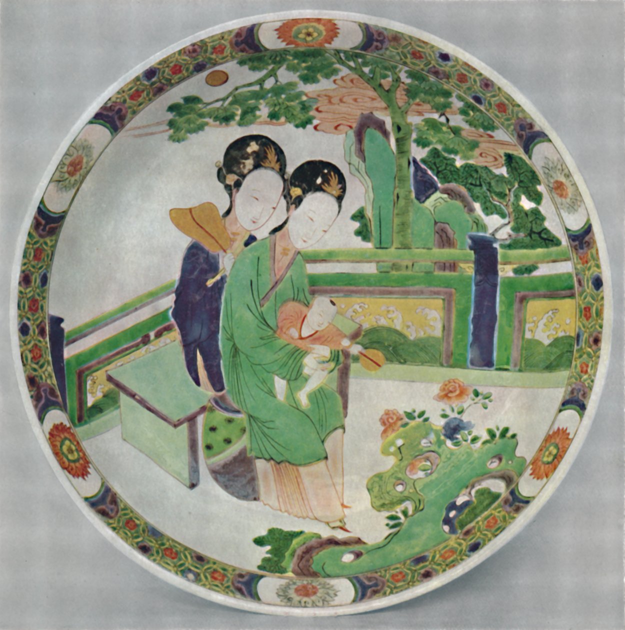 Chińska Porcelana, Famille Verte. Okres Kang Hsi, 1662-1722, 1928 autorstwa Unbekannt