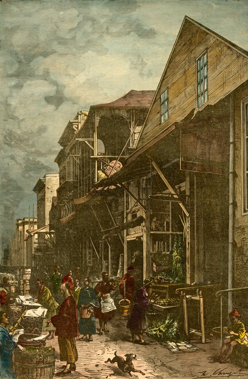 Dzielnica Chińska w San Francisco, ok. 1885. autorstwa Unbekannt