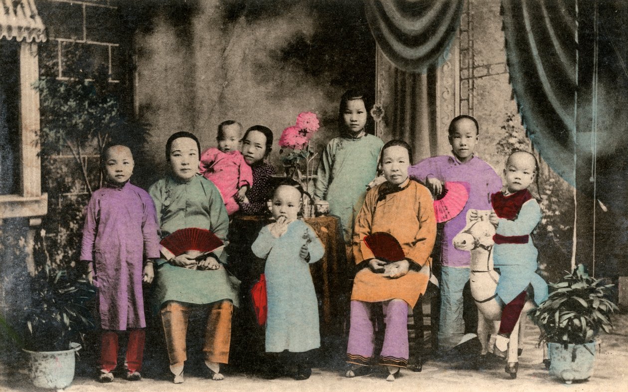 Chińska rodzina, Hongkong, XX w. autorstwa Unbekannt
