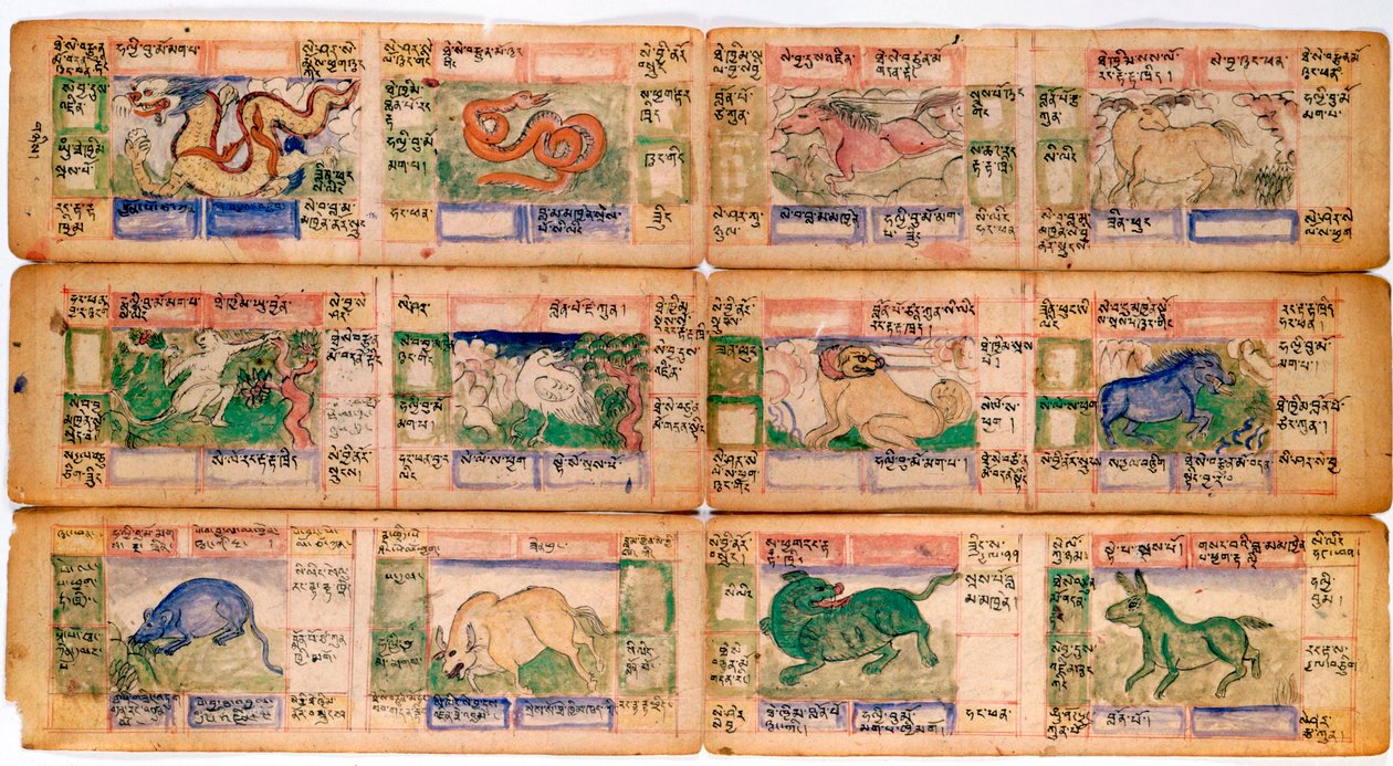 Chińskie figurki zodiaku, koniec XVIII wieku autorstwa Unbekannt
