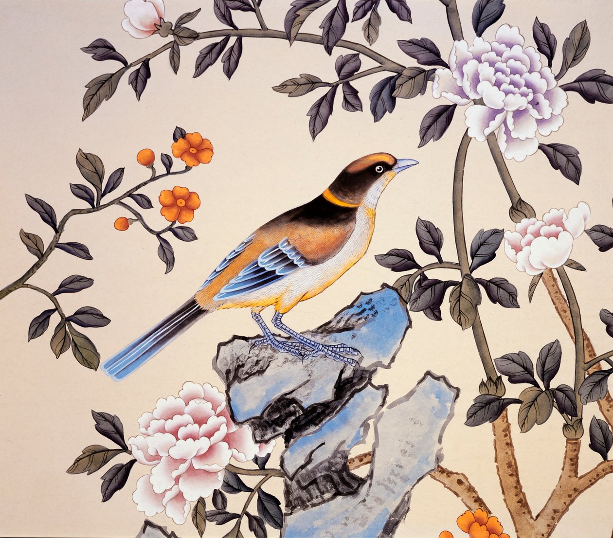 Tapeta Chinoiserie, Marble Hill House, Twickenham, Richmond-upon-Thames, Londyn, c2007 autorstwa Unbekannt