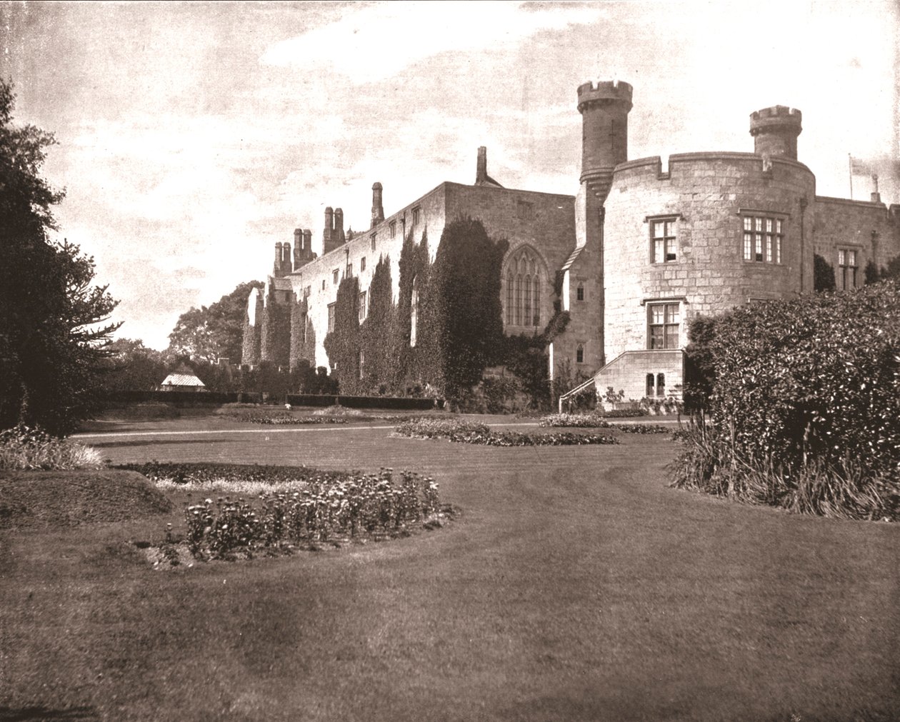 Zamek Chirk, Chirk, Wrexham, Walia, 1894. autorstwa Unbekannt