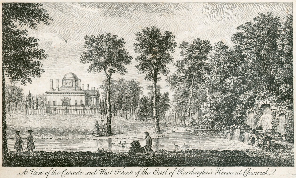 Chiswick House, Hounslow, Londyn, 1750 autorstwa Unbekannt