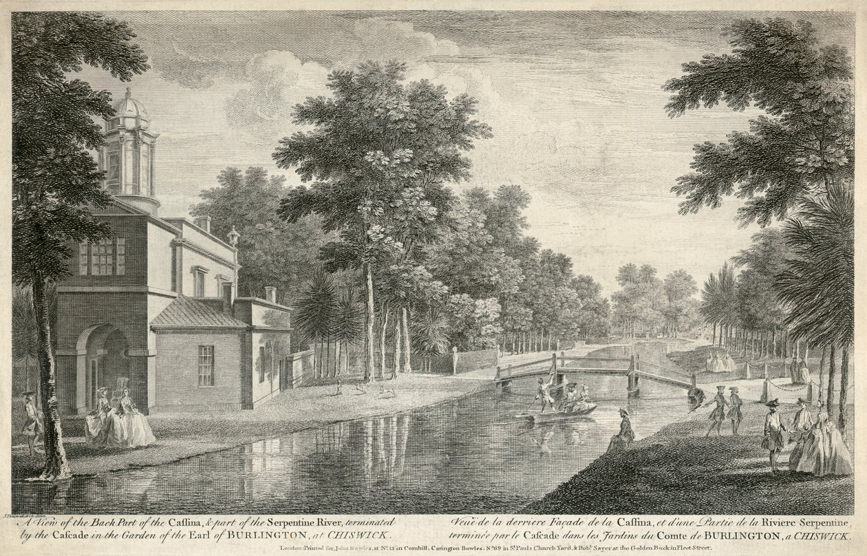 Chiswick House, Hounslow, Londyn, 1750 autorstwa Unbekannt