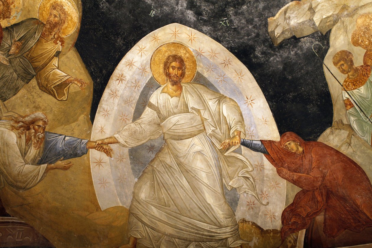 Muzeum kościelne Chora: fresk Zmartwychwstania Stambuł Turquie autorstwa Unbekannt