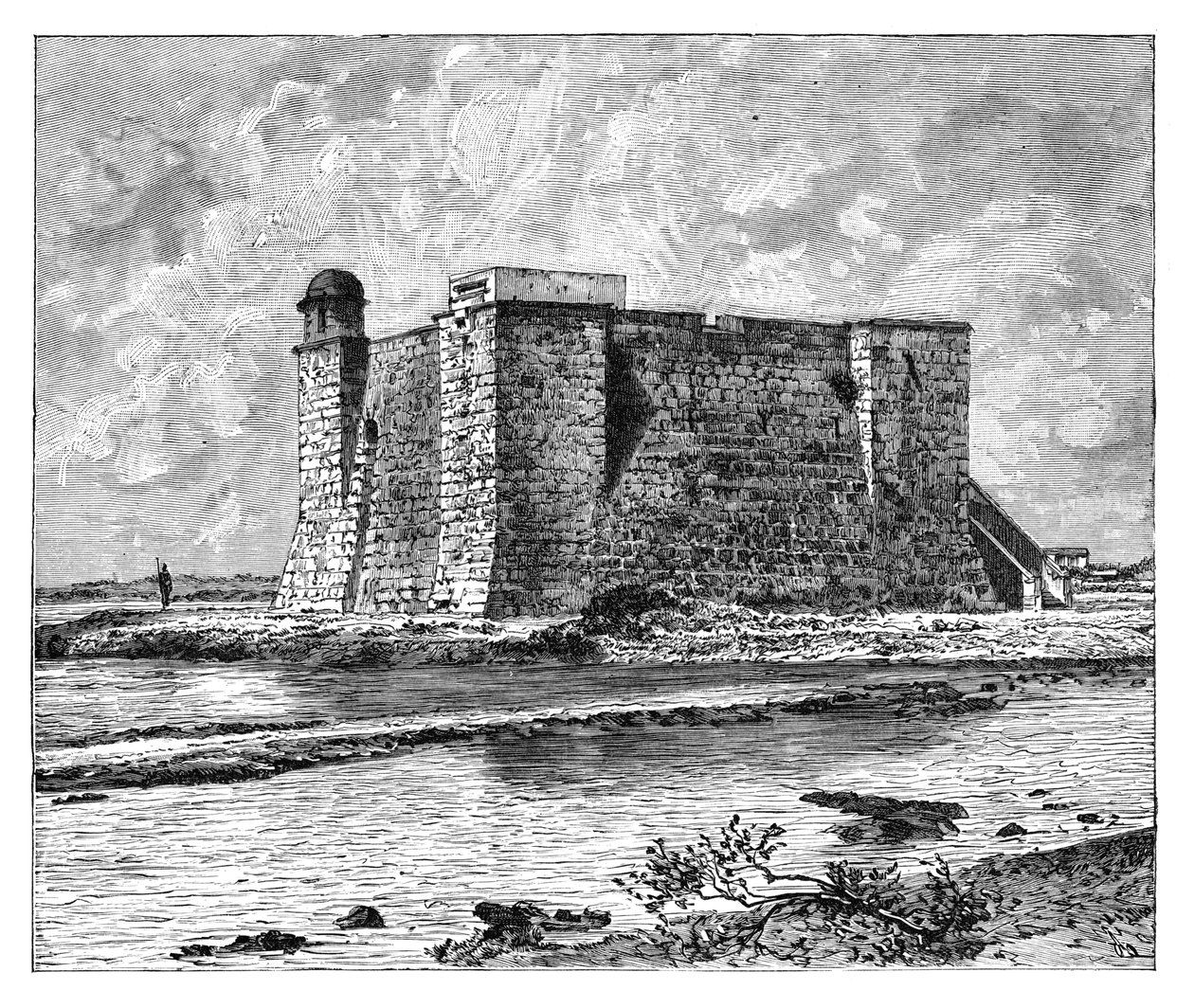 Wieża Chorrera, Hawana, Kuba, ok. 1890 r. autorstwa Unbekannt
