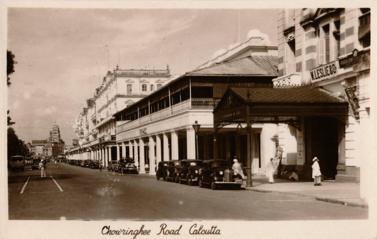 Chowringhee Road, Kalkuta, c1940 autorstwa Unbekannt