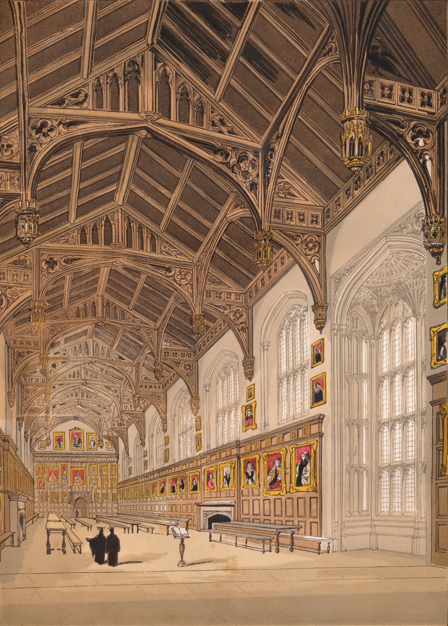 Christ Church Hall Oksford, 1845 autorstwa Unbekannt