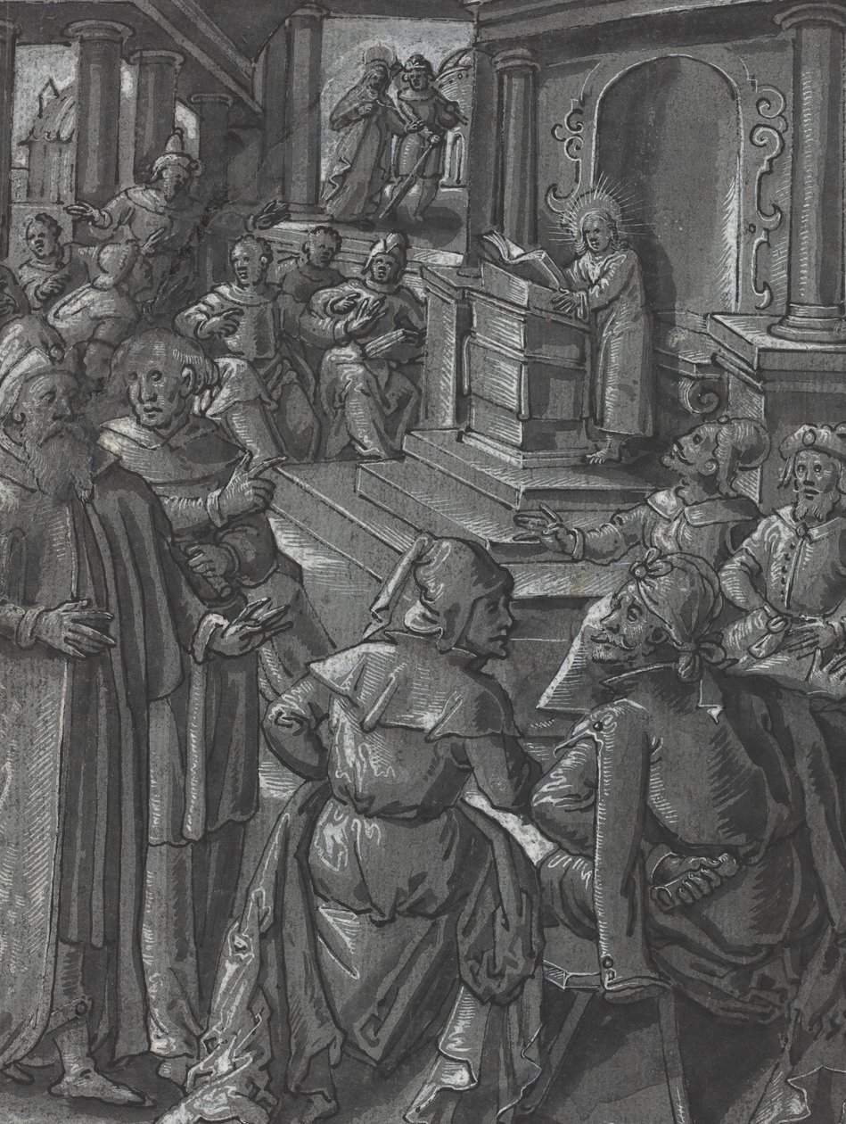 Chrystus uzdrawiający chromych [verso], c. 1600. autorstwa Unbekannt