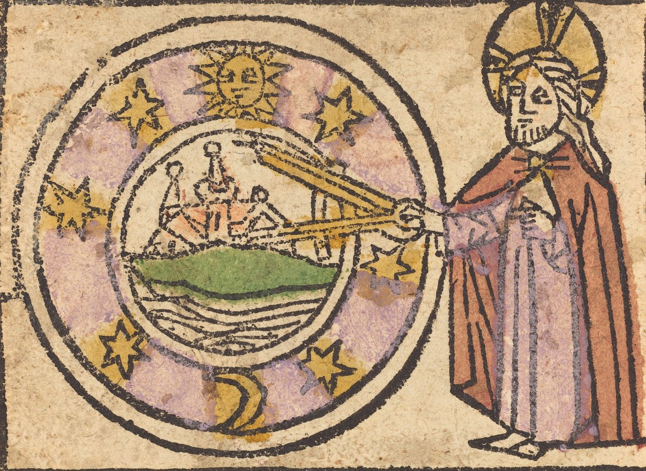 Chrystus mierzący kulę ziemską, 14601470. autorstwa Unbekannt